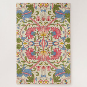 William Morris Lodden Blumenmuster Pastell  Puzzle