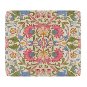 William Morris Lodden Blumenmuster Pastell Schneidebrett