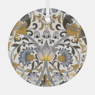 william morris lodden floral blumen textil ornament aus glas