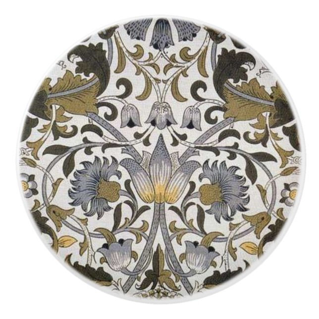 William * Morris Lodden Gray Gold Keramikknauf (Vorderseite)