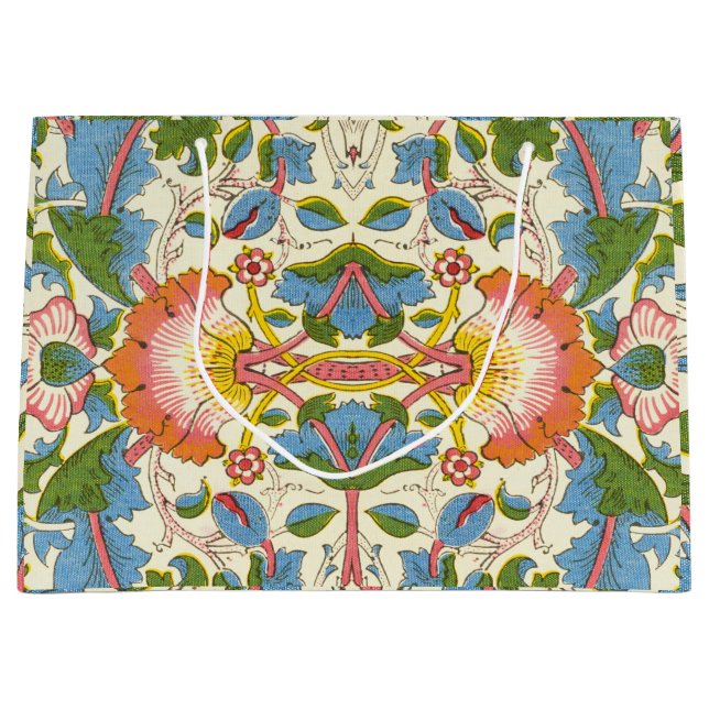 William Morris Loddon Blossom Blumenmuster Große Geschenktüte (Vorderseite)