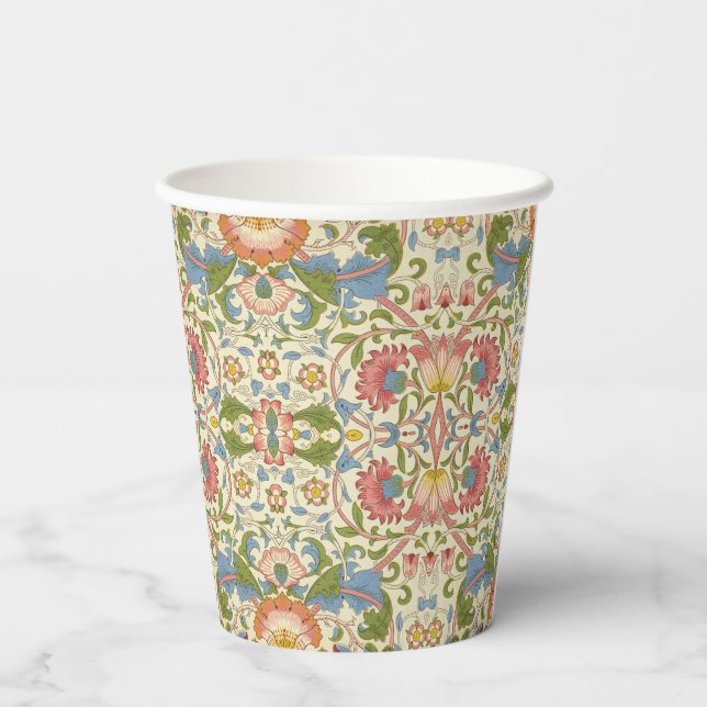 William Morris Loddon Blossom Blumenmuster Pappbecher (Rückseite)