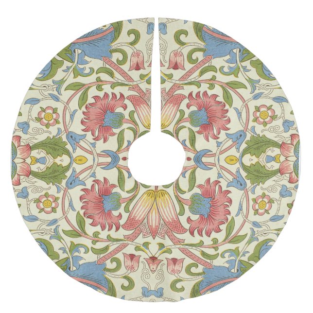 William Morris Loddon Blossom Blumenmuster Polyester Weihnachtsbaumdecke (Vorderseite)