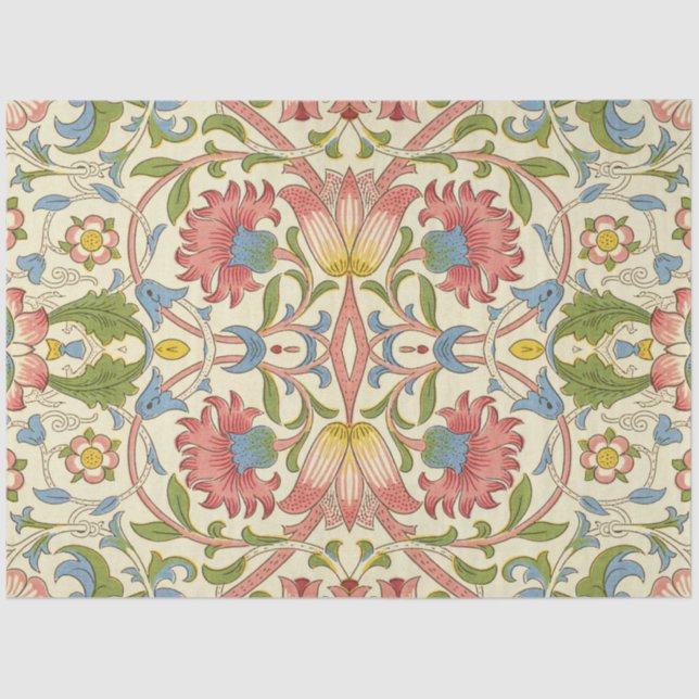 William Morris Loddon Blossom Blumenmuster Seidenpapier (Vorderseite)