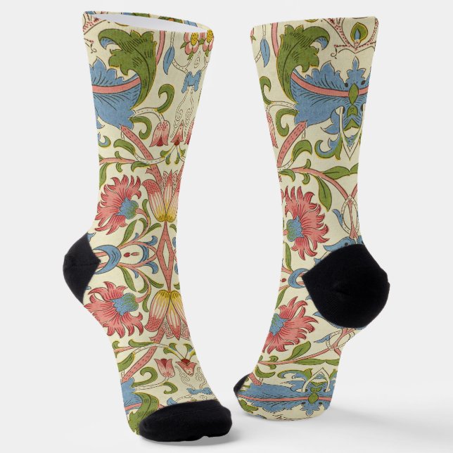 William Morris Loddon Blossom Blumenmuster Socken (Gewinkelt)