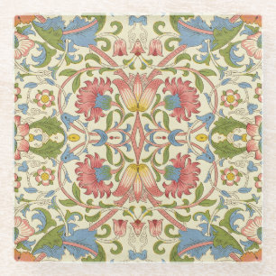 William Morris Loddon Blumengestaltungsmuster Glasuntersetzer