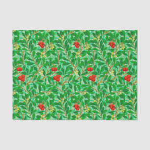 William Morris Lychee Tree Pattern, Light Green Seidenpapier