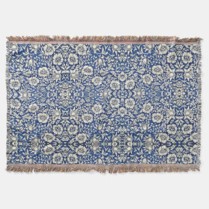 William Morris Mallow Blume Floral Blue White Decke
