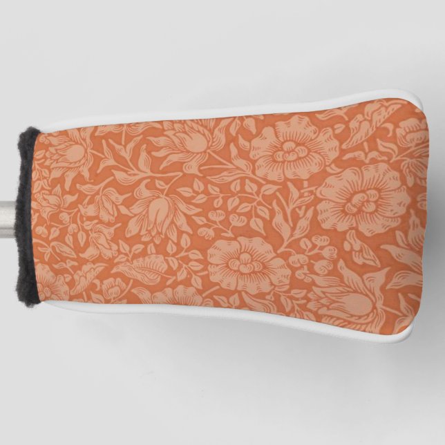 William Morris Mallow Floral Wallpaper Design Golf Headcover (Vorderseite)