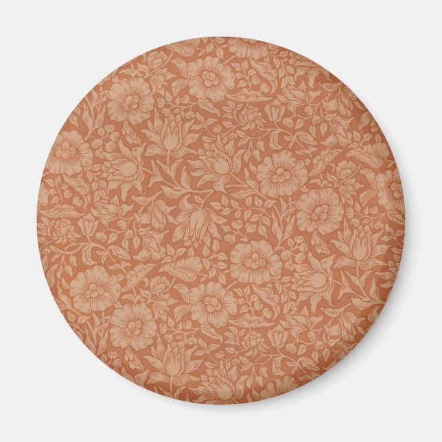 William Morris Mallow Floral Wallpaper Design Magnet (Vorne)
