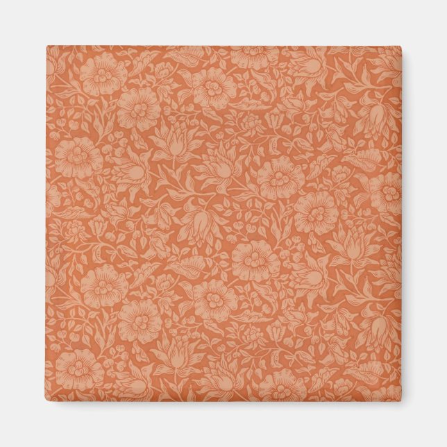 William Morris Mallow Floral Wallpaper Design Magnet (Vorne)