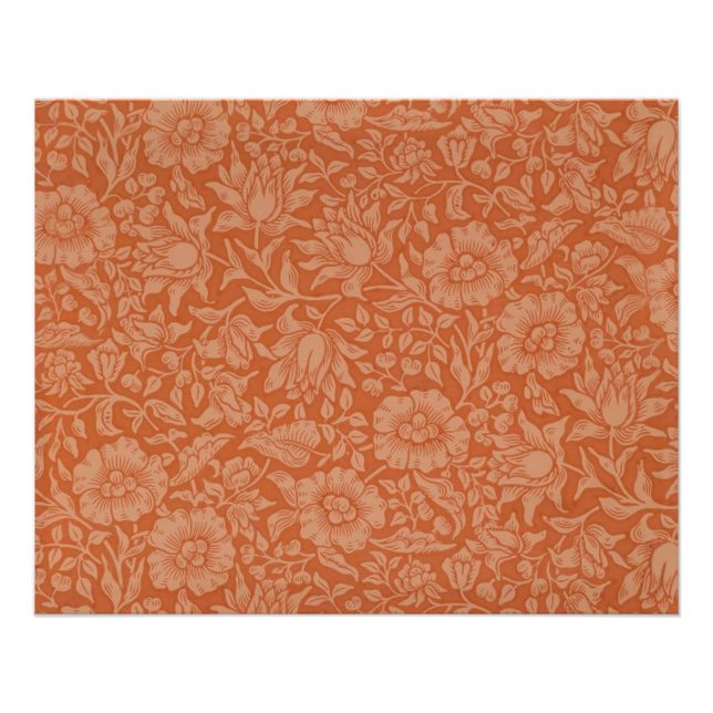 William Morris Mallow Floral Wallpaper Design Poster (Vorderseite)