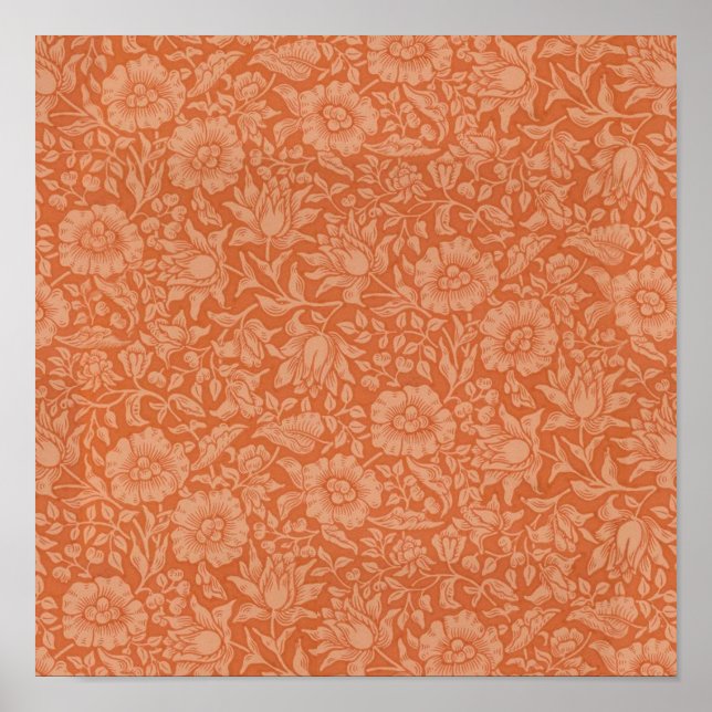 William Morris Mallow Floral Wallpaper Design Poster (Vorne)