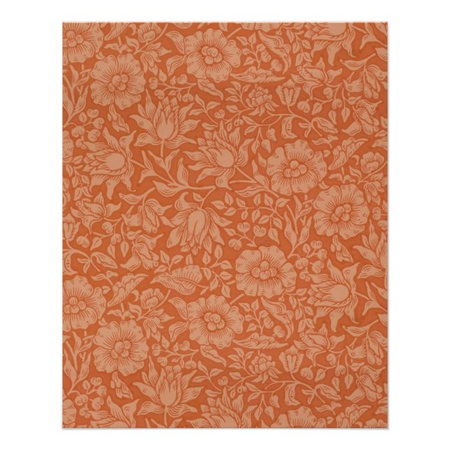 William Morris Mallow Floral Wallpaper Design Poster (Vorderseite)