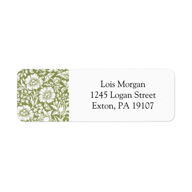 William Morris Mallow Green Pattern (Vorne)