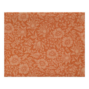 William Morris Malvenmuster: Terrakotta-Blüten Poster