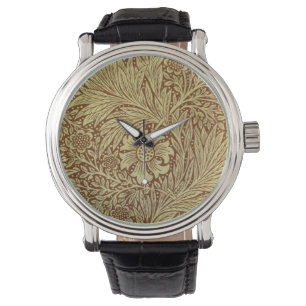 William Morris Marigold Antikes Blumenmuster Armbanduhr