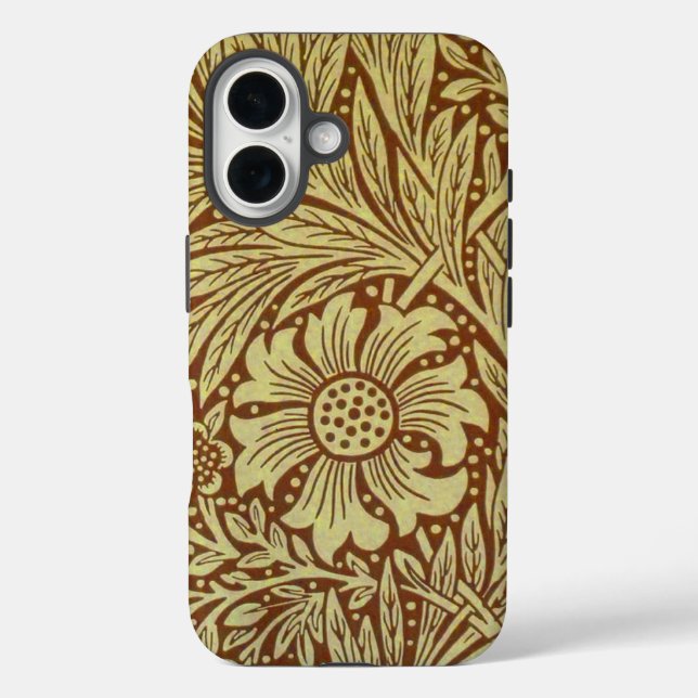 William Morris Marigold Antikes Blumenmuster Case-Mate iPhone Hülle (Rückseite)
