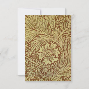 William Morris Marigold Antikes Blumenmuster Dankeskarte