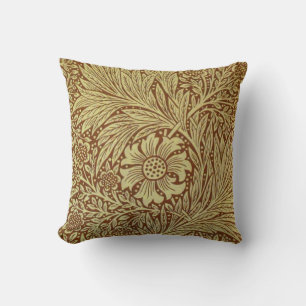 William Morris Marigold Antikes Blumenmuster Kissen