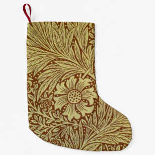 William Morris Marigold Antikes Blumenmuster Kleiner Weihnachtsstrumpf