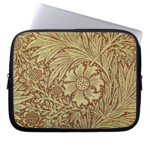William Morris Marigold Antikes Blumenmuster Laptopschutzhülle