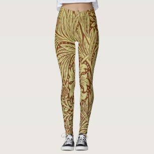 William Morris Marigold Antikes Blumenmuster Leggings