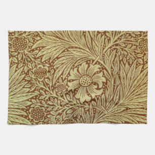 William Morris Marigold Blume Pattern Geschirrtuch