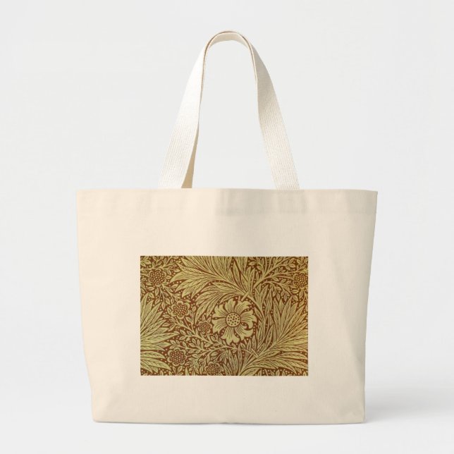 William Morris Marigold Blume Pattern Jumbo Stoffbeutel (Vorne)