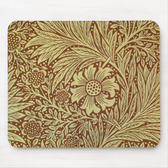 William Morris Marigold Blume Pattern Mousepad (Vorne)