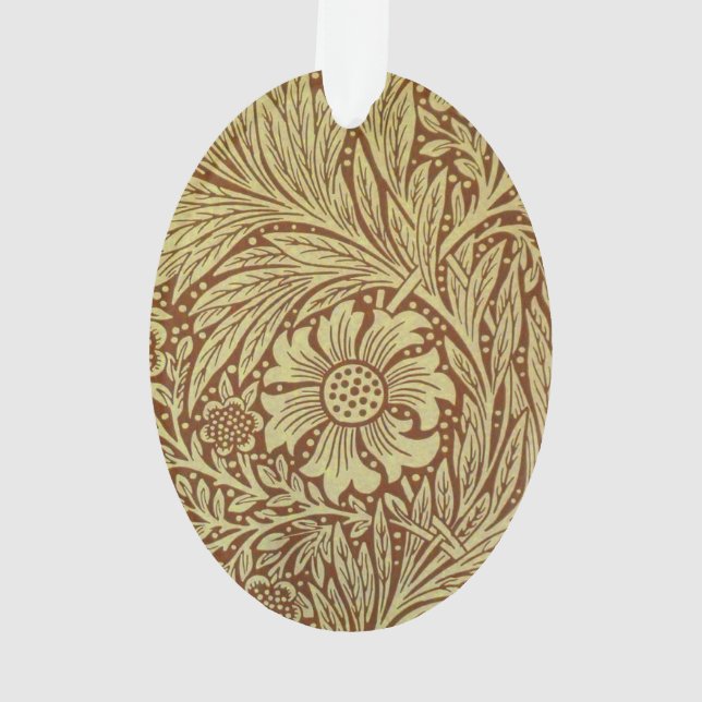 William Morris Marigold Blume Pattern Ornament (Rückseite)