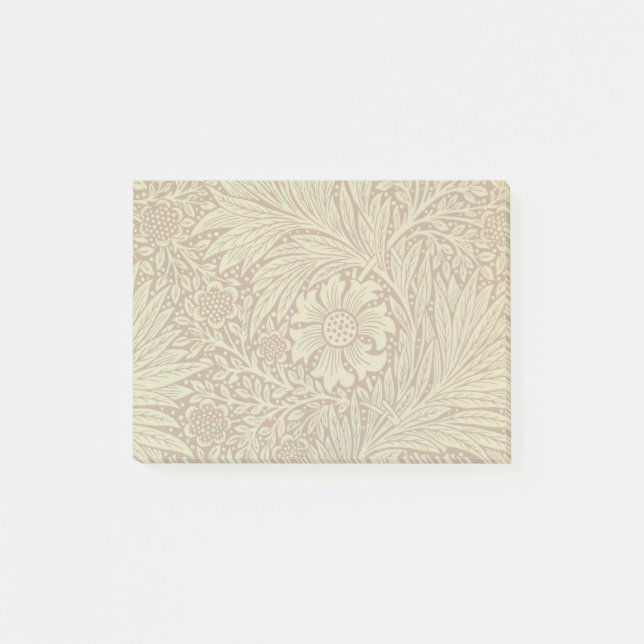 William Morris Marigold Blume Pattern Post-it Klebezettel (Vorderseite)