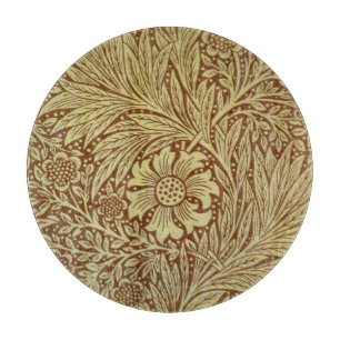 William Morris Marigold Blume Pattern Schneidebrett