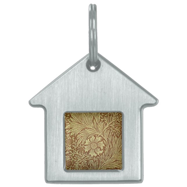William Morris Marigold Blume Pattern Tiermarke (Vorderseite)