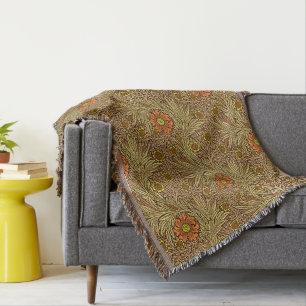 William Morris Marigold, Copper Brown und Orange Decke