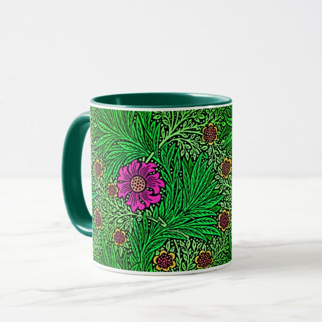 William Morris Marigold, Emerald Green & Fuchsia Tasse (Vorderseite Links)