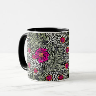 William Morris Marigold, grau / grau und Fuchsia Tasse