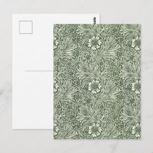 William Morris Marigold Grün Floraler Kunstdruck Postkarte