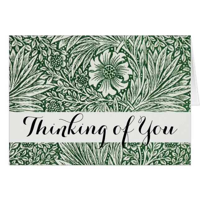 William morris marigold grüne Blume (Vorderseite (Horizontal))