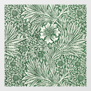 William morris marigold grüne Blume Fensteraufkleber