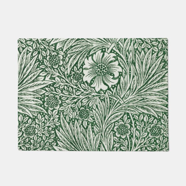 William morris marigold grüne Blume Fußmatte (Vorderseite)