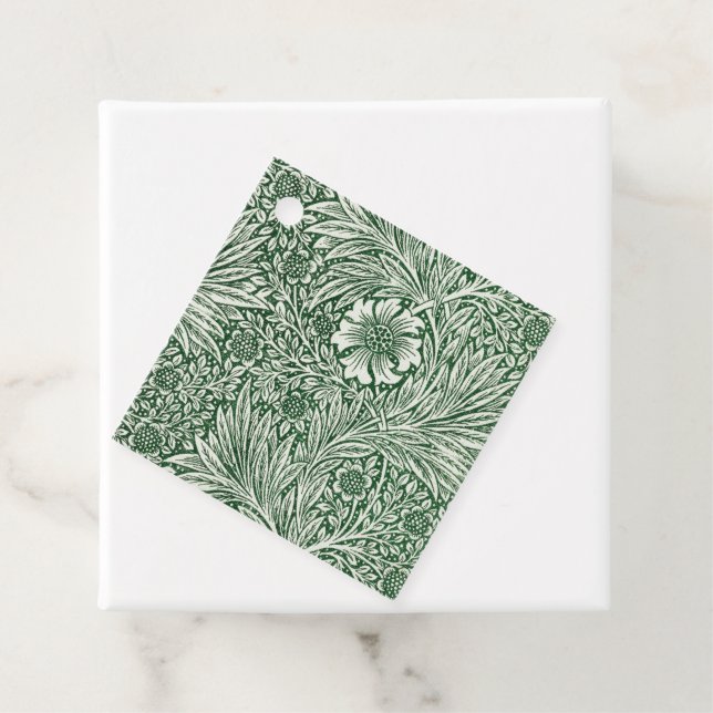 William morris marigold grüne Blume Geschenkanhänger (Beispiel)
