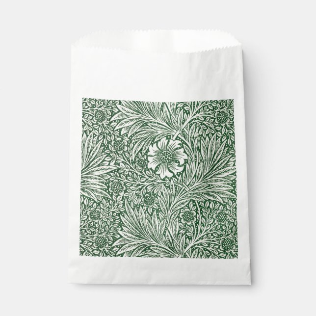 William morris marigold grüne Blume Geschenktütchen (Vorderseite)