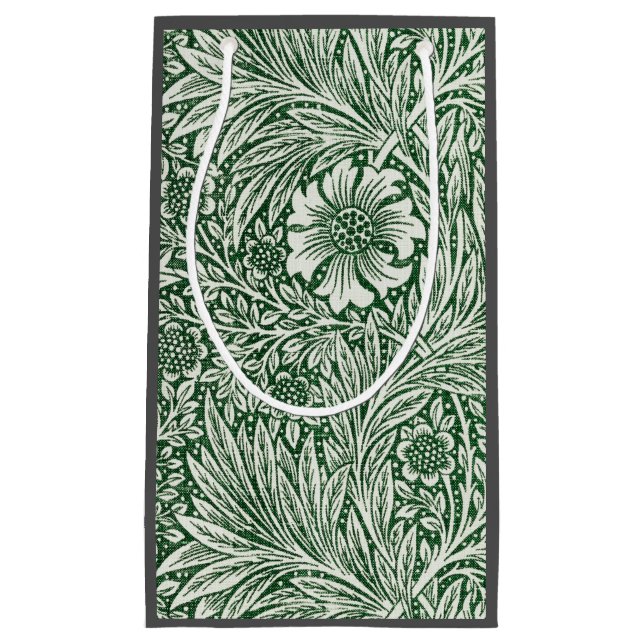William morris marigold grüne Blume Kleine Geschenktüte (Vorderseite)