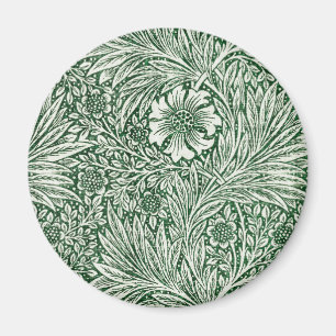 William morris marigold grüne Blume Magnet