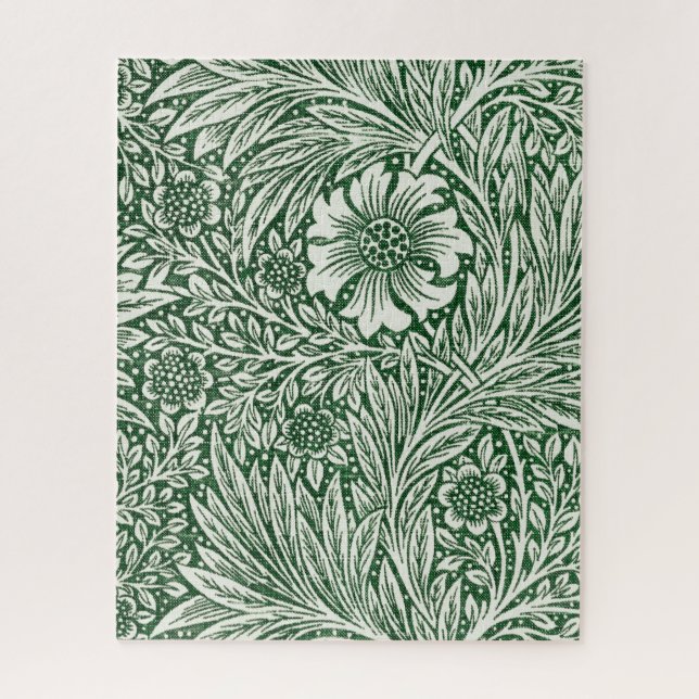 William morris marigold grüne Blume Puzzle (Vertikal)