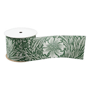 William morris marigold grüne Blume Satinband