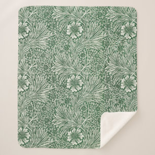 William morris marigold grüne Blume Sherpadecke