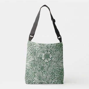 William morris marigold grüne Blume Tragetaschen Mit Langen Trägern