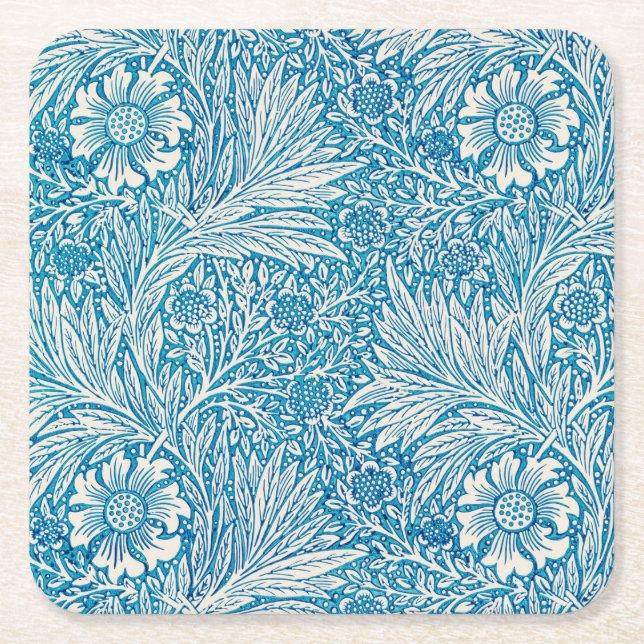 WILLIAM MORRIS "MARIGOLD" SQUARE PAPER UNTERSETZER (Vorderseite)